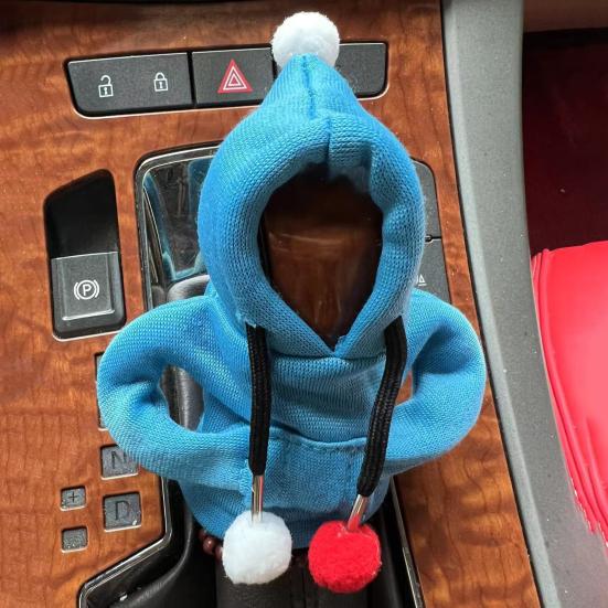 Чехол для переключения передач автомобиля, милый свитер с капюшоном, ручка переключения передач, толстовка с капюшоном, универсальный авто