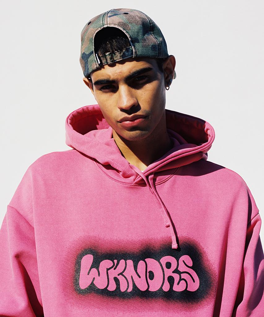 Кепка с логотипом WKNDRS в стиле граффити (Camo)