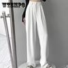 Женские расклешенные брюки с высокой талией больших размеров, свободные повседневные длинные брюки, весенне-осенние модные женские нижние брюки
