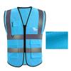 Summer Breathable Reflective Safety Vest Mesh Multi Pocket Traffic Vest Breathable Railway and Coal Mine Builders Running Sports