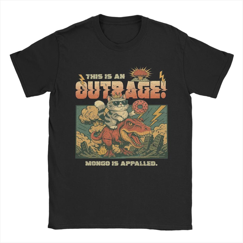 Dungeon Crawler Carl Princess Donut TShirts for Men Vintage Pure Cotton Tees Crew Neck Short Sleeve T Shirts Summer Tops