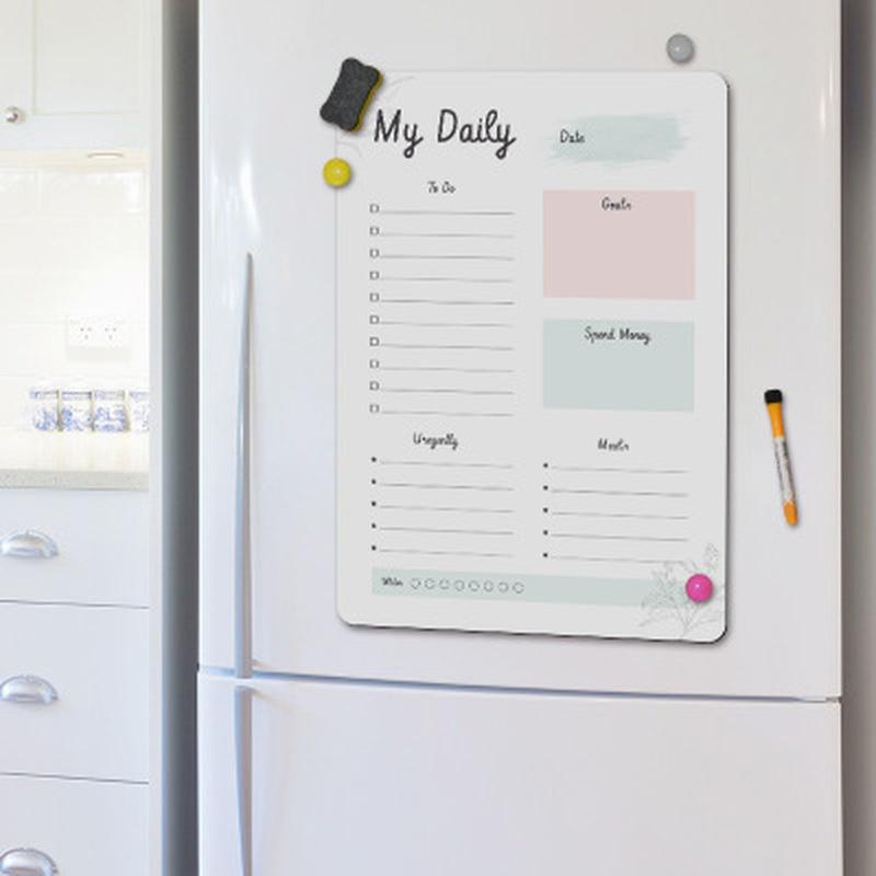1 Pcs A4 Erasable Whiteboard Kitchen Refrigerator Organizer Planner Reminder Message Memo Erasable Whiteboard Whiteboard Message