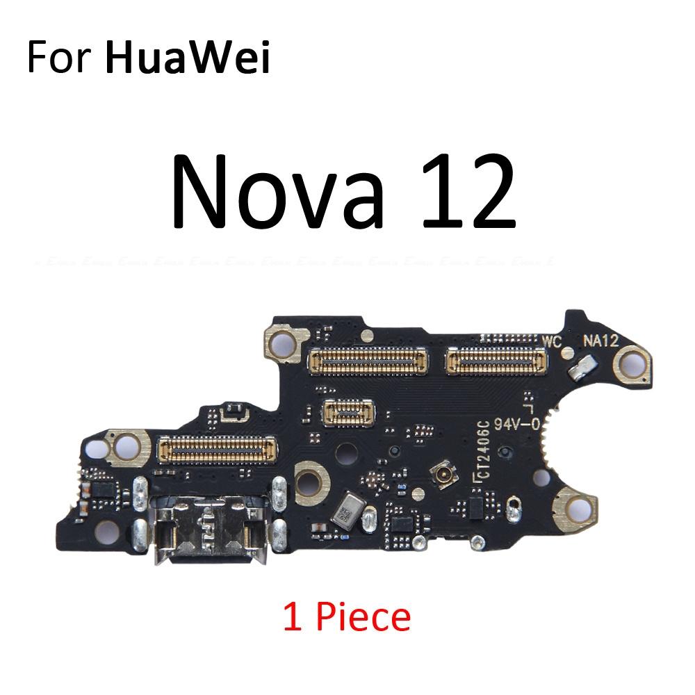 Power Charging Connector Plug Port Dock Board With Mic Microphone Flex Cable For HuaWei Nova 9 10 11 11i 12 12i Pro SE Ultra
