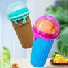 With Straw Spoon Squeeze Cup Ice Cream Shape Smoothies Cup Smoothies Making Cup Milkshake