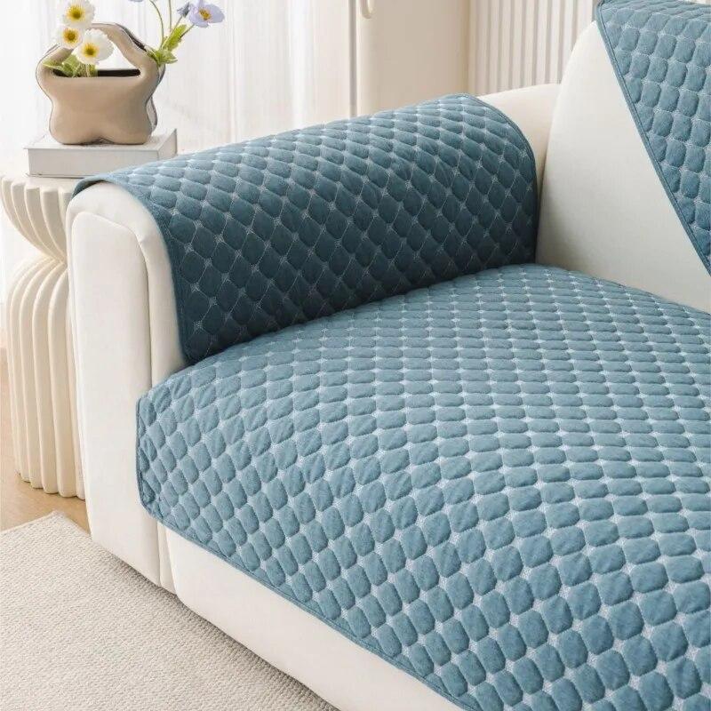 Living Room Anti-slip Couch Furniture Protection Cover Mat Universal Cotton Linen Sofa Slipcover Luxury Sofa Couch Covers