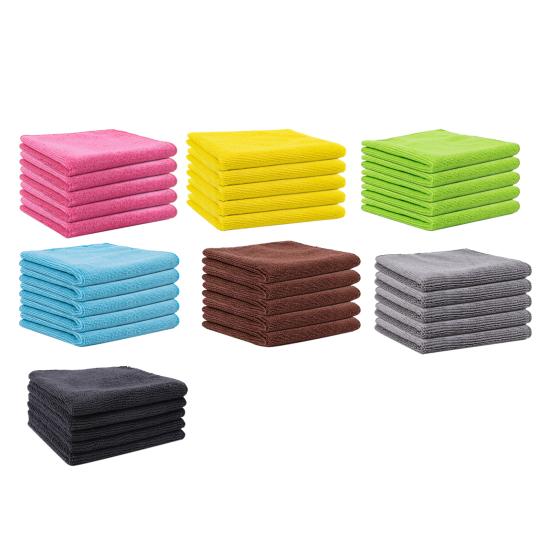 5 шт. 30x30 см большой набор кухонных полотенец из микрофибры для чистки одежды для удаления масляных пятен с высокой впитывающей способностью, многоразовые кухонные полотенца