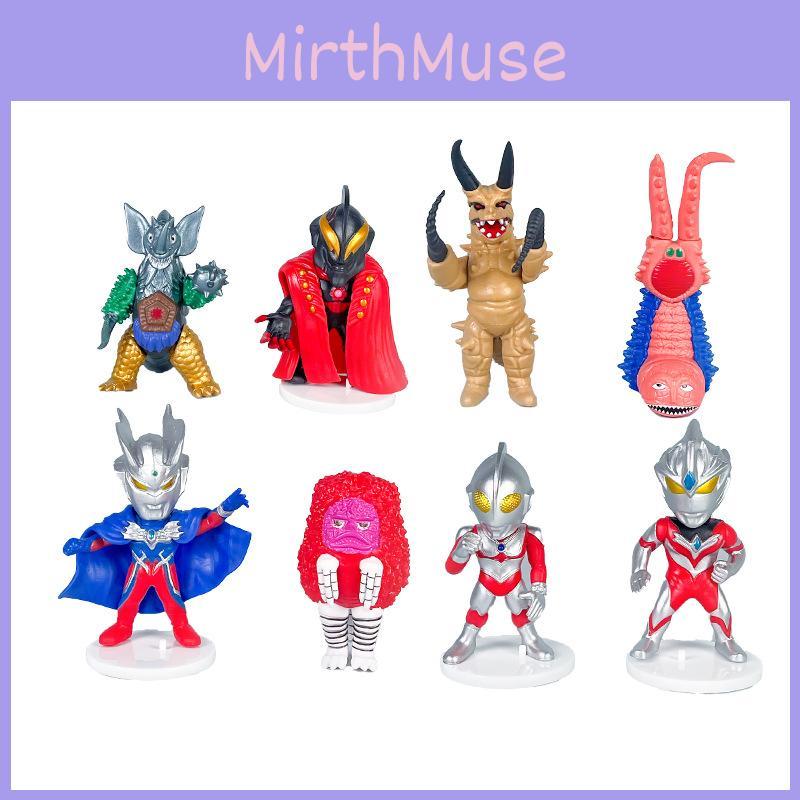 Ultraman And Monster Pvc Action Figures Set With Articulated Joints For Collectors