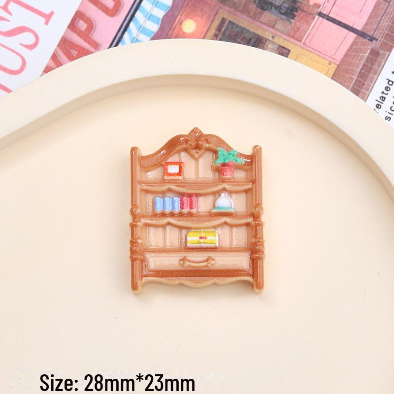 Аксессуары из цветной смолы: Сделай сам книжный шкаф с мультяшным рисунком, чехол для телефона с кремовым клеем, украшения из шпилек