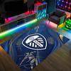 Leeds United Football Design Crystal Velvet Carpet Cozy Non?Slip Printed Rug For Bedroom Living Room Entrance