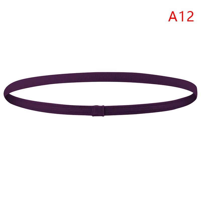 Простая унисекс однотонная спортивная повязка для волос с нескользящей полоской, эластичная повязка на голову