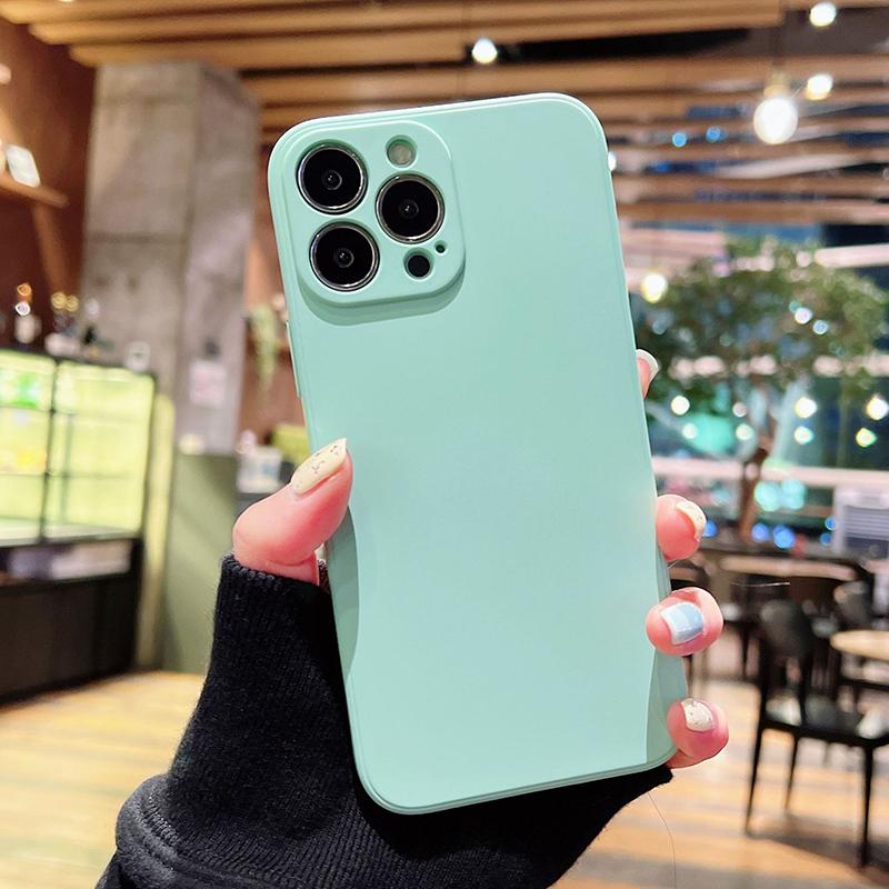 Мягкий квадратный жидкий силиконовый чехол для телефона с полным покрытием противоударный защитный чехол для камеры для OPPO