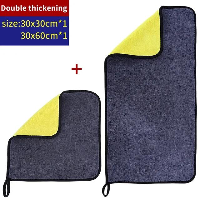 1~5Pcs Microfiber Cleaning Towel Car Cleaning Cloths Professional Detailing Car Drying Microfiber Towel Wash Towel Accessories