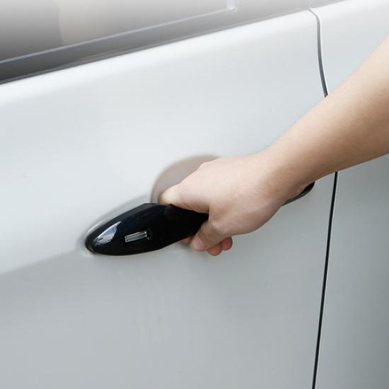 Black Before&After Car Door Handles Cover Trim 4pcs For Toyota Corolla -