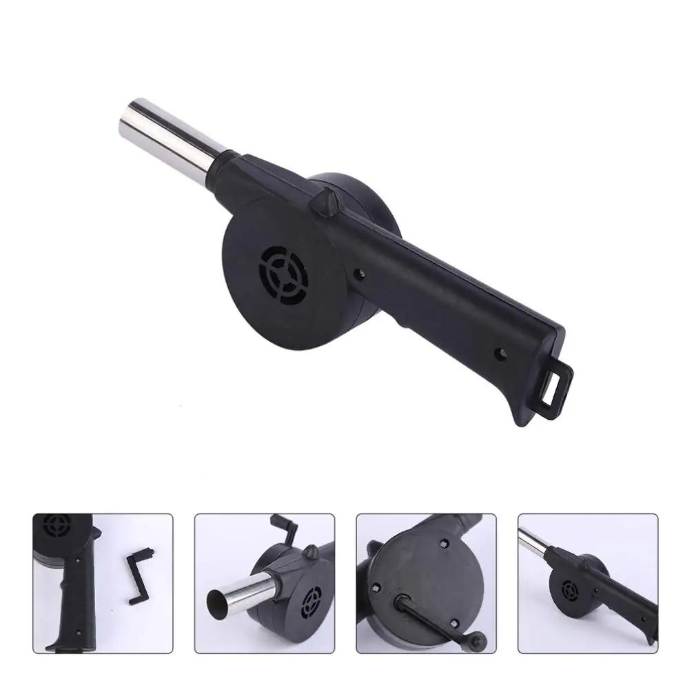 Mini Hand-cranked Air Blower Portable BBQ Grill Fire Bellows Barbecue Fan for Picnic Camping Outdoor Grilling Essentials