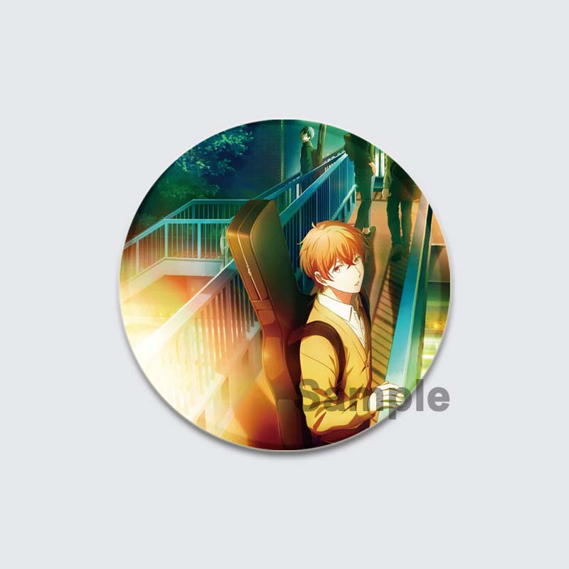 32/44/58 мм Круглые Аниме Подарочные Булавки Ручной Работы Брошь Сато Мафую/Уэнояма Рицука Мультфильм Значок на Рюкзаке Ювелирные Изделия Аксессуары Подарки