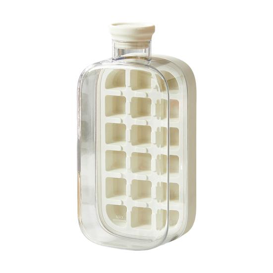 Лоток для льда с крышкой, эффективная форма для приготовления льда для морозильника, легкое извлечение, бесконтактная заливка кубиков льда для напитков, кофе, коктейлей