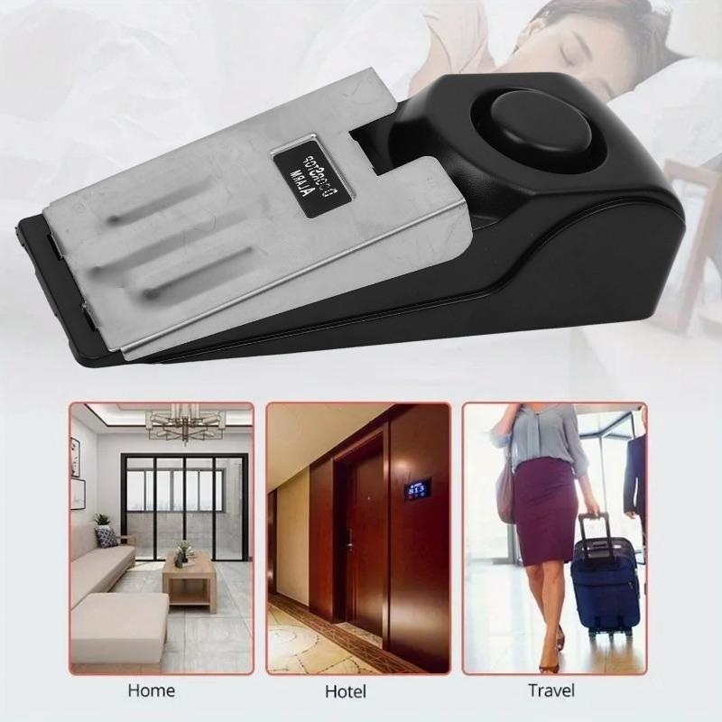 3/1Pcs Door Resistance Alarm Wireless Door Stop Exceeding 120 Decibels Portable Home Security Anti-Theft System Secure Your Home
