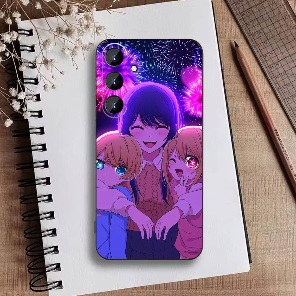 Oshi No Ko A-Аниме Милый Чехол Для Телефона Для Samsung Galaxy A73,21,22,32,71,53,52,51,80,5G Мягкий Черный Чехол