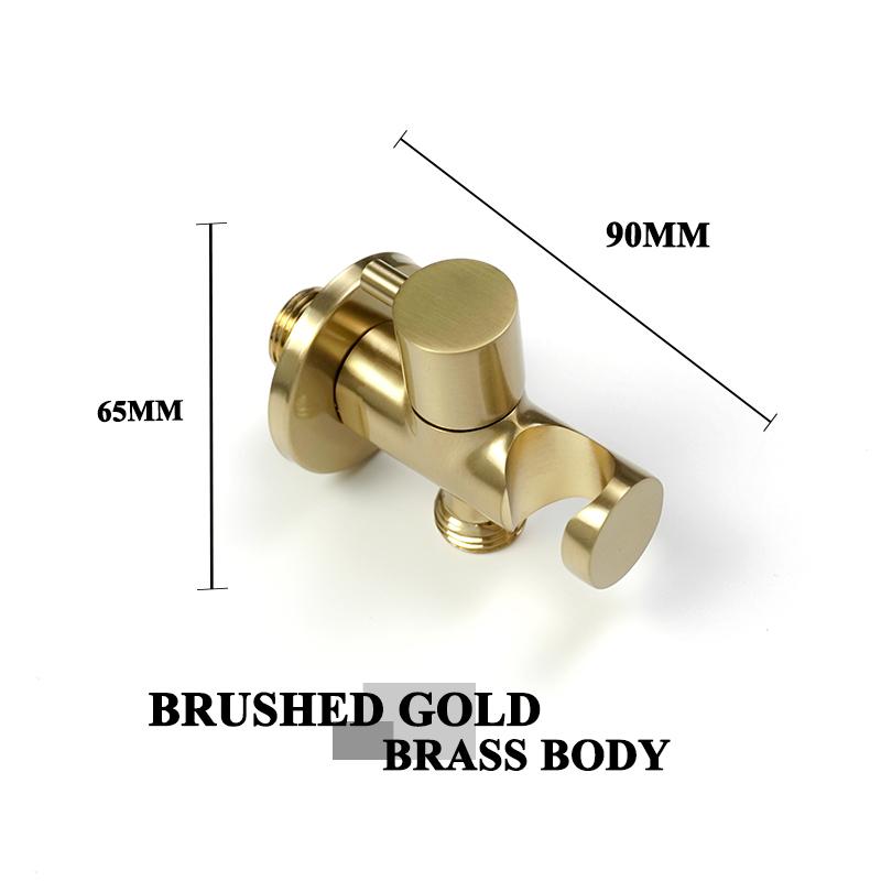 Матовый золотой черный ванная комната ручной биде спрей душевой гарнитур туалетный распылитель тканевый подгузник биде кран латунь SUS304 ручной Shattaf