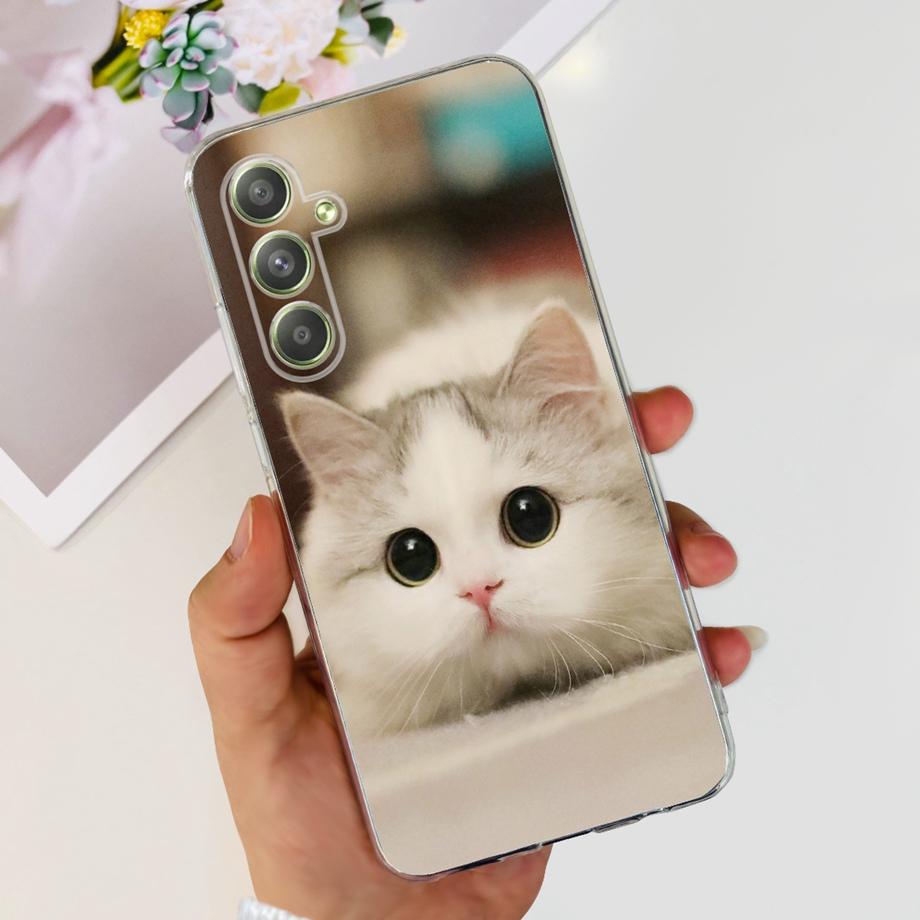 Чехол для телефона Samsung Galaxy A54 5G, мягкий силиконовый, прозрачный, для Samsung A 54, SamsungA54, защитная крышка, крутой мультяшный
