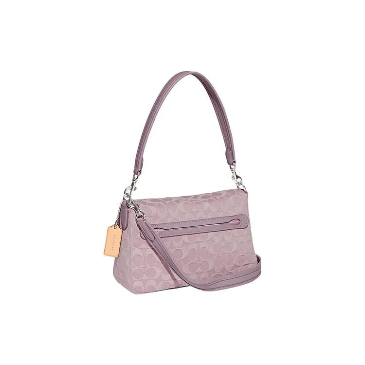 COACH Tabby Denim Leather Messenger Bag , Crossbody Bag , Shoulder Bag Women's Pink (Unisex) Shoulder Bags CJ854 LHPPU