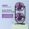 Dual-Use USB Desktop & Floor Fan: Double-Head, Household Dormitory Table Fan, Perfect Gift