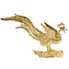 Golden Auspicious Zinc Zinc Zinc Alloy Antique Home Decor Crafts Phoenix Figurine Incense Stick Holder