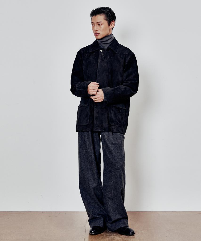 Andros Field Goat Suede Jakcet (Black)