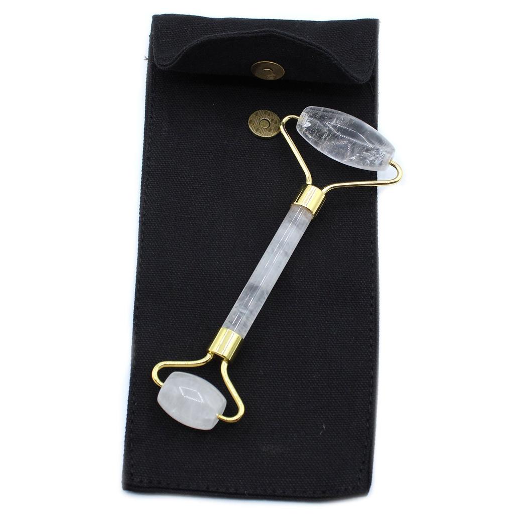 Quartz Face Roller Double Ended Facial Massager