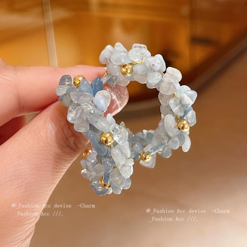 Серебряные круглые серьги-гвоздики с аквамарином, маленькие, свежие, в отпускном стиле, геометрические серьги, высокая мода, изысканные серьги