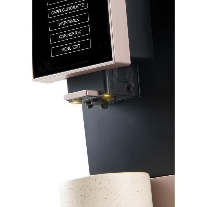 Machine à expresso automatique avec broyeur - DOMO - DO743K - 19 bar - 6 recettes café - 1350 W - Noir