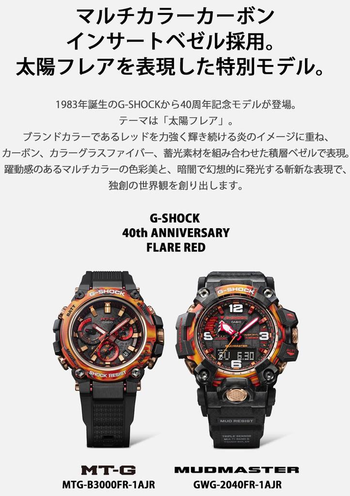 Casio G-Shock GWG-2040FR-1AJR 40-летие Flare Red