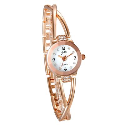 JewelryWe Sparkly Cute Watch Простые модные женские подарки на день рождения ко дню святого Валентина (Розовое золото)