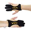 Archery Finger Tab Glove Faux Leather Three Finger Protector Hand Guard Shoot Hunting Protective Gear Accessories for Recurve Compound Bow
