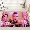Kpop Demon Anmie H-Hunters Floor Mat Non-Slip Laundry Room Mat Laundry Decor Balcony Child Living Room Bedside Mats