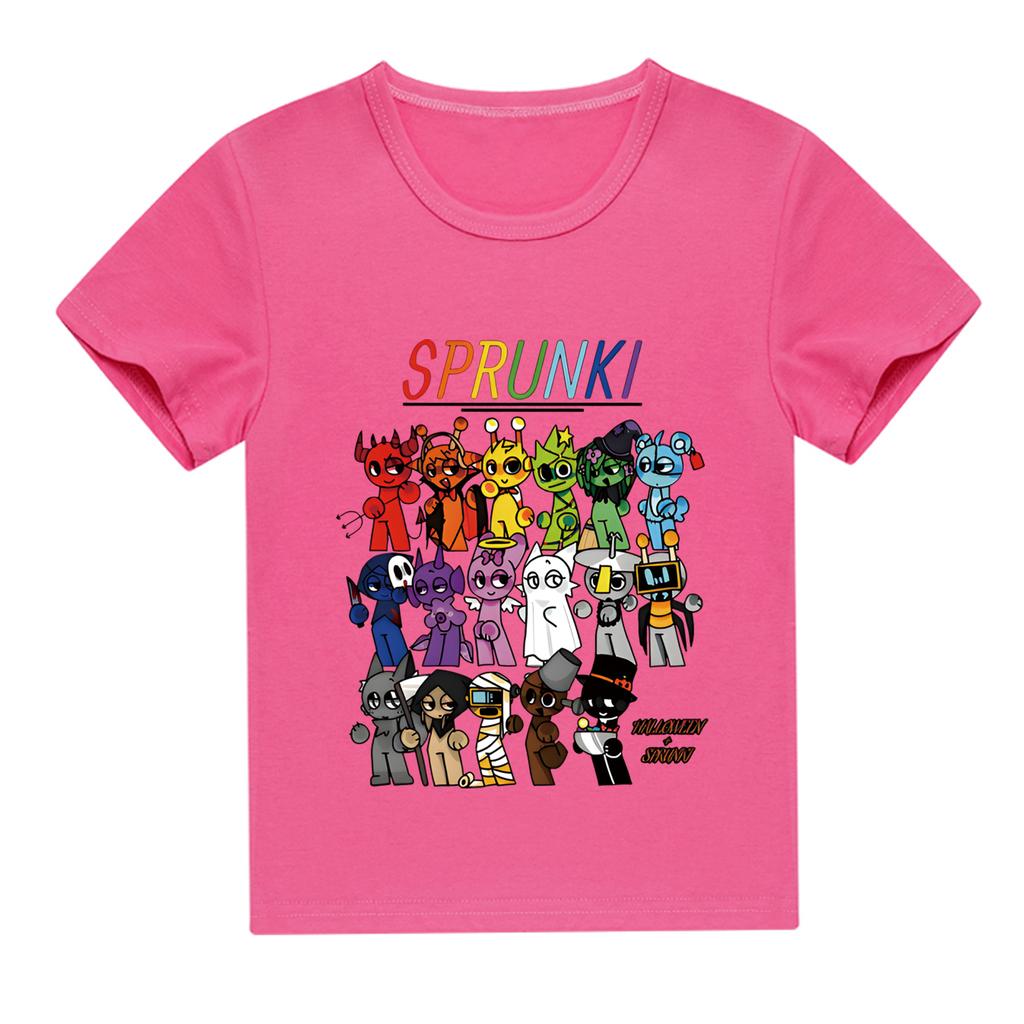 Футболка детская 2D Футболка Sprunki детская с коротким рукавом