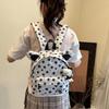 Cute Cat Paws Print Student Backpack With Laptop Pocket For School And Leisure