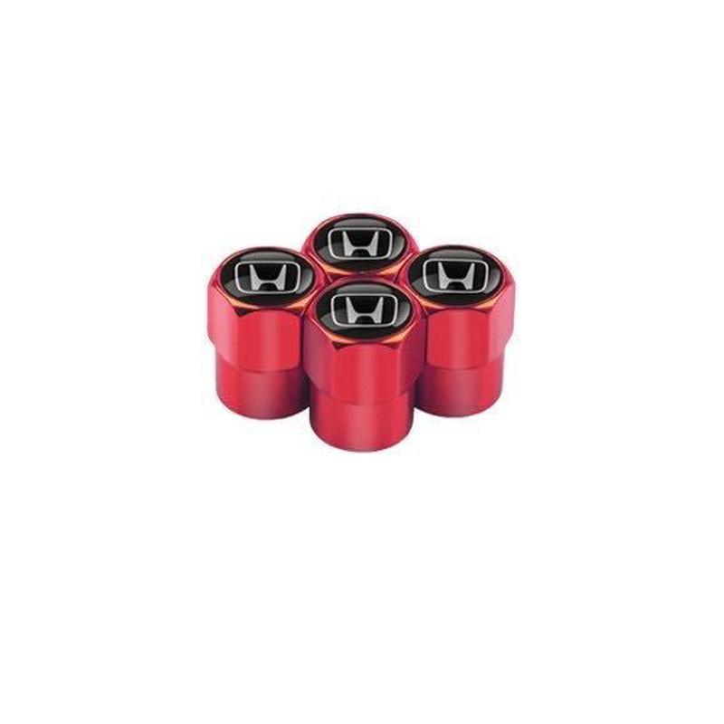 4Pcs Metal Tire Valve Cap Car Tyre Air Stems Cover Accessories For Honda Civic FIT Accord Prelude CRV 5th City CRZ CRX Jazz HRV