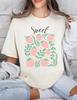 Sweet Stawberries, Comfort Colors T Shirt, Floral Nature Shirt, Art Nouveau Art Deco Shirt, Strawberry Lover Graphic TeeShirt