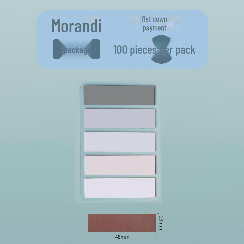 Прозрачные наклейки Morandi PET Index - Серия Vanilla Autumn, самоклеящиеся заметки и маркеры для записей