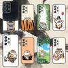 Чехол для телефона 'Толстый Т-Тигр' для Samsung S25, S24, S21, S22, S23, S30, Ultra, S20, Plus, Fe, Note, 10, 9, 5G Черный