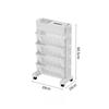 Bookshelf Shelf Movable Desk Side Bookshelf Floor Desk Small Cart Book Storage Shelf Office Study Supplies Storage Rack
