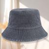 Retro Pure Cotton Washed Bucket Hat for Men and Women Spring and Autumn Summer Tide Sunscreen Sunshade Basin Hat