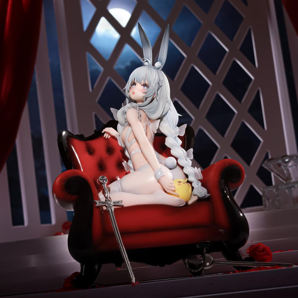Фигурка из аниме и игры MNF Le Malin Фигурка Ленивая Белая Девушка-Кролик Наряжаемая в колено Поза Фигурка Действия Модель для Взрослых Подарки