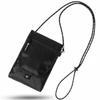 Smartphone Pouch Shoulder Outdoor Wallet Waterproof One Touch (Black)