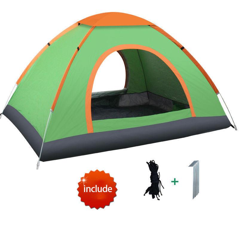 Tent Outdoor 3-4 People Automatic Outdoor Camping Thick Rainproof Speed Open Tent