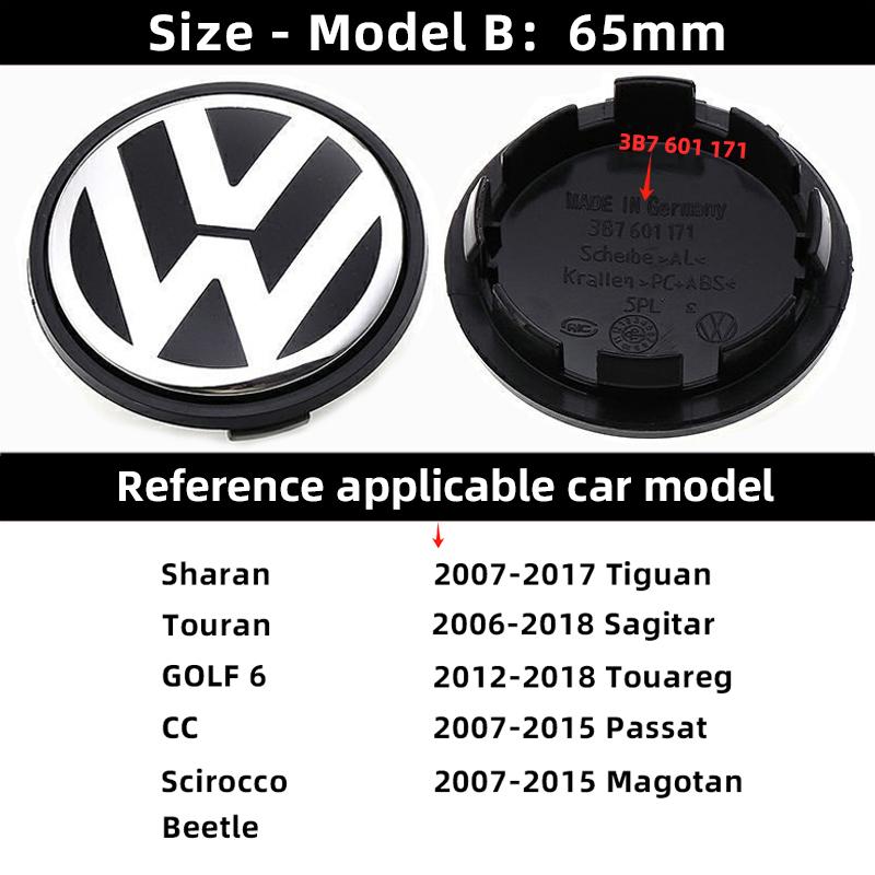 VW Polo Golf 4 5 Valve Stems Caps 4Pcs Volkswagen Wheel Center Cap Car Hub Cover Accessories For VW GTI Polo Golf Passat Tiguan Arteon Touareg Ta zs6