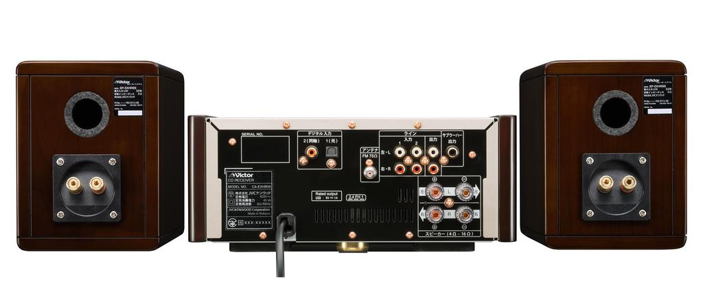 Компактный компонентный источник звука высокого разрешения JVC Kenwood Victor, совместимый с серией Wood Cone, воспроизведение/Bluetooth EX-HR99