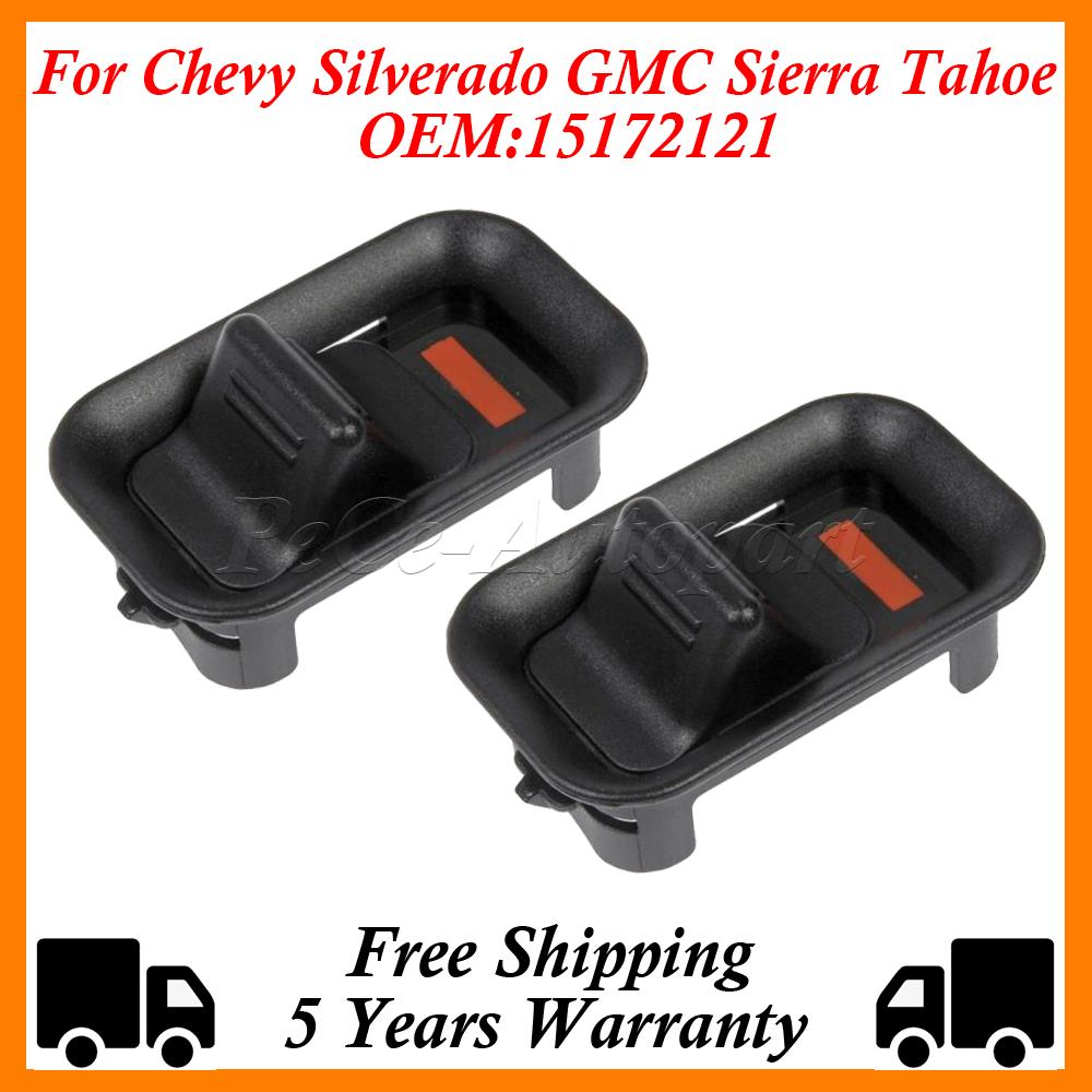 2Pcs Dorman Door Lock Lever Knob Button Pair for Chevy Silverado GMC Sierra Tahoe 15172121