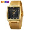 Skmei Luxury Square Quartz Watch Men Business Waterproof Stainless Steel Date Calendar Wristwatches